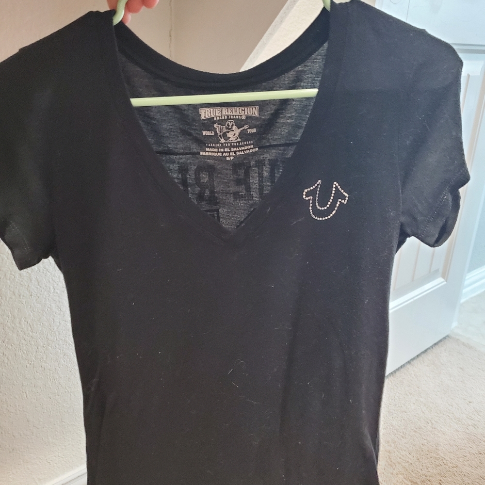 Blinged out true religion shirt
